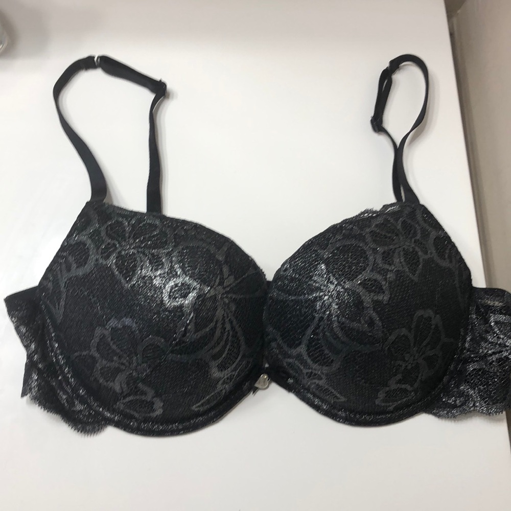 La senza black lace shimmer bra 38B